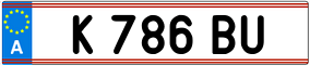 Trailer License Plate
